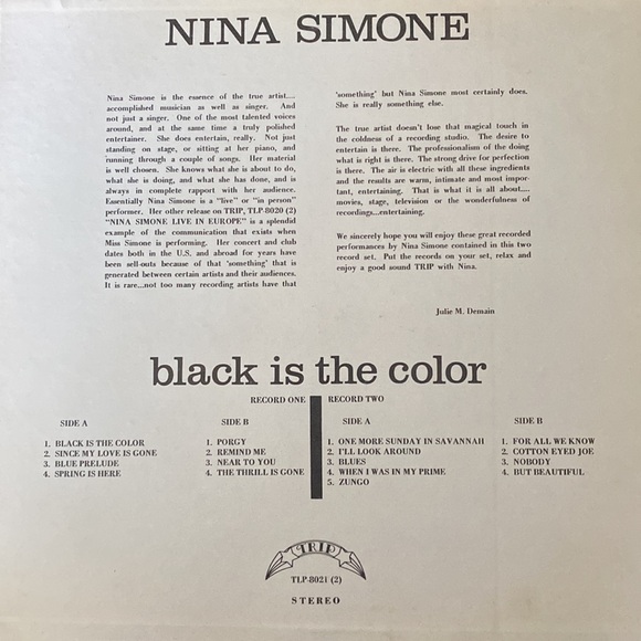 NINA SIMONE Black Is The Color Two Record Set - Picture 7 of 14